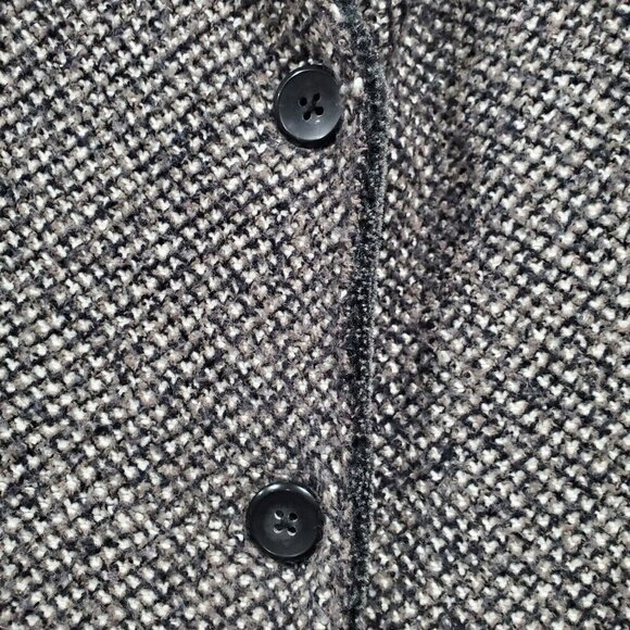 J. Jill Women's Long Button-Down Gray/Black Tweed Cardigan Sweater Pockets Sz XS - Picture 14 of 14